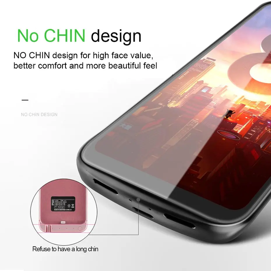 HORUG чехол для зарядного устройства для Xiaomi Mi 8 8SE чехол для аккумулятора ультра тонкий внешний чехол для зарядки