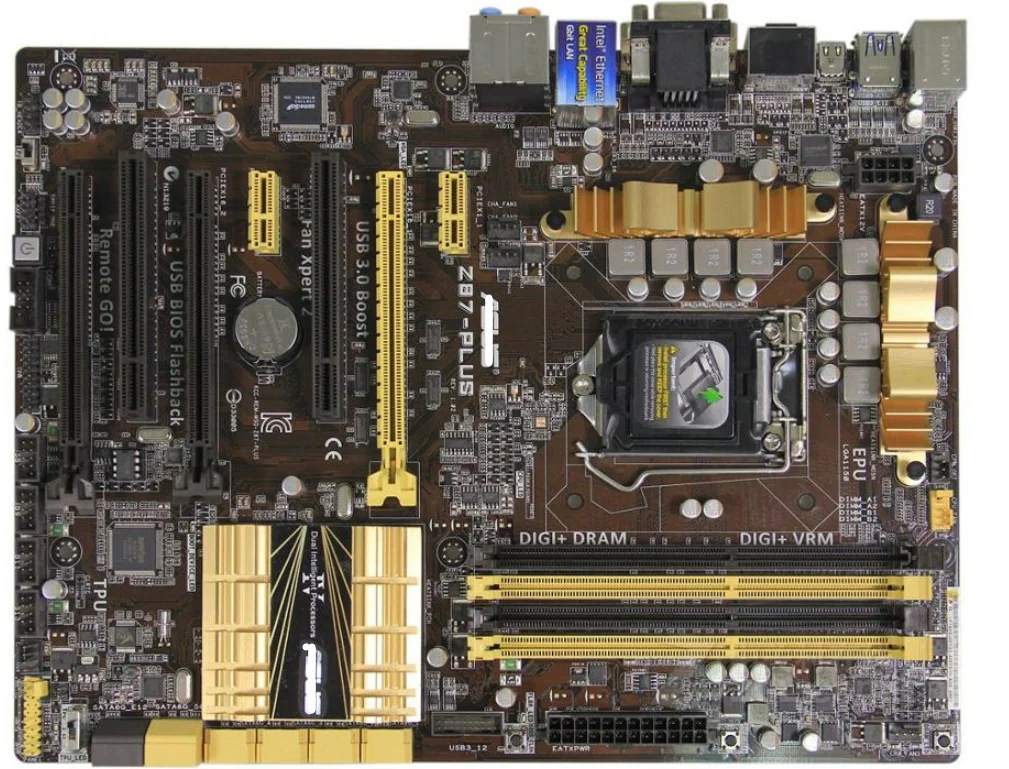 Десктопная материнская плата Z87-PLUS для intel LGA 1150 DDR3 процессора i3 i5 i7 32 Гб SATA3 USB2.0 USB3.0