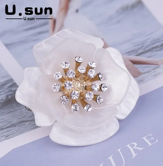 

Flower Rings For Women Fashion Jewelry Party Wedding Loving Gift Sweet And Romantic Resin Acrylic Colorful Big Ring Statement
