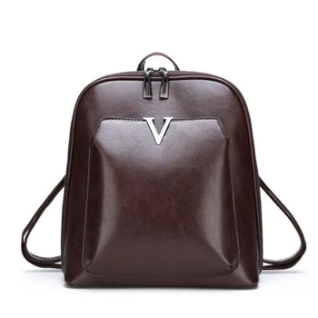 

2020 New Women Vintage Backpack Brand Luxurious Leather Women's Shoulder Bag Large Capacity School Bag For Girl Leisure Backpack