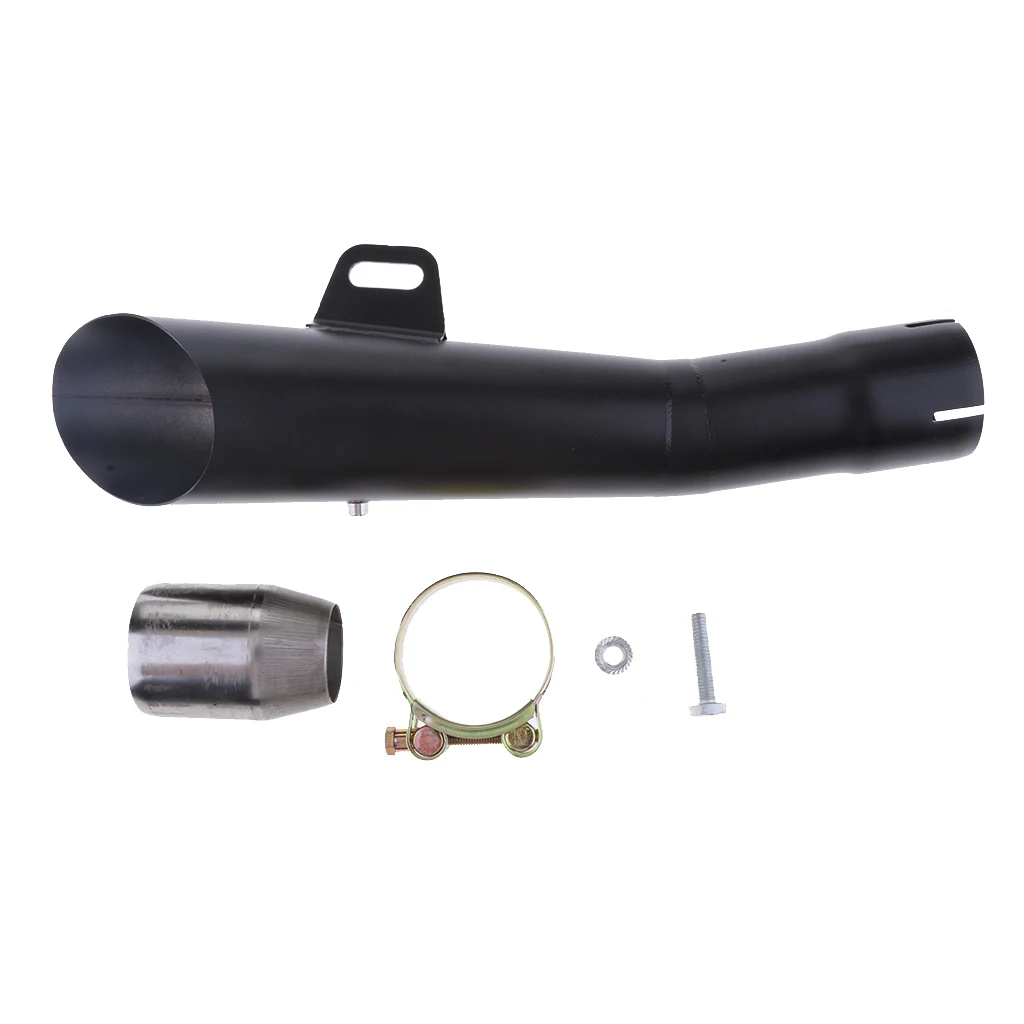 51mm Motorbike Exhaust Muffler Pipe Silencer Slip On For Yamaha YZF-R6 Black