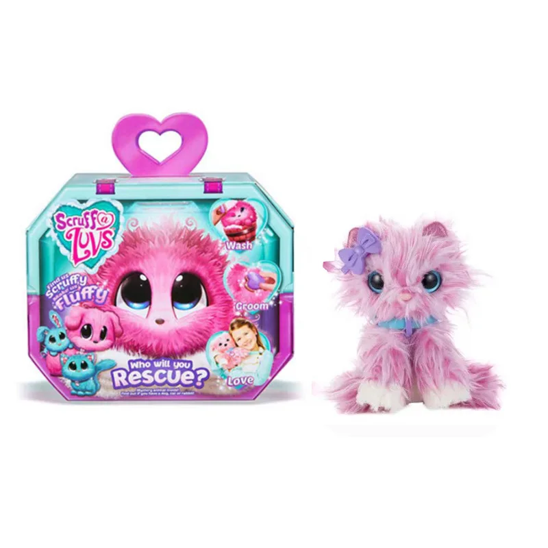 Сюрприз Ванна Кот взрывы Дети Плюшевые игрушки Подарки кукла - Цвет: Pink cat