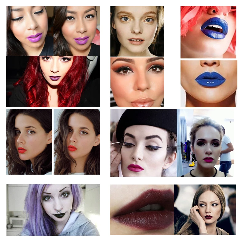 8 Colors Waterproof Matte Lipstick Tubes Long Lasting Sexy Red Lipstick Pigments Purple Blue Black Lip Stick Beauty Lip Make Up 8 Colors Waterproof Matte Lipstick Tubes Long Lasting Sexy Red Lipstick Pigments Purple Blue Black Lip Stick Beauty Lip Make Up