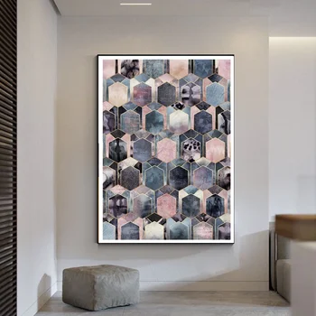 

Nordic Poster Abstract Geometry Art Art canvas Poster Home Decor 12x18 24x36inch