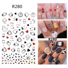 CHIVENIDO прекрасный стикер для ногтей s клубника листья собаки переводные наклейки для ногтей Дизайн ногтей для Хэллоуина Дизайн ногтей