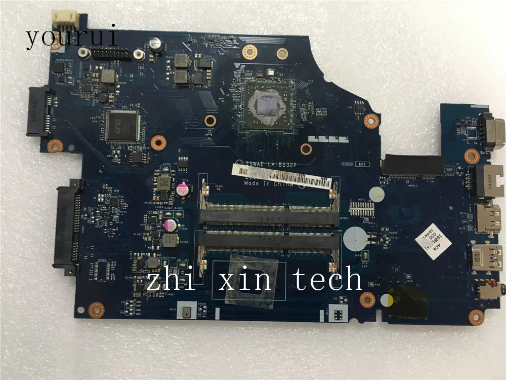 

yourui For Acer E5-521 Laptop motherboard Z5WAE LA-B232P Mainboard 100% Test working
