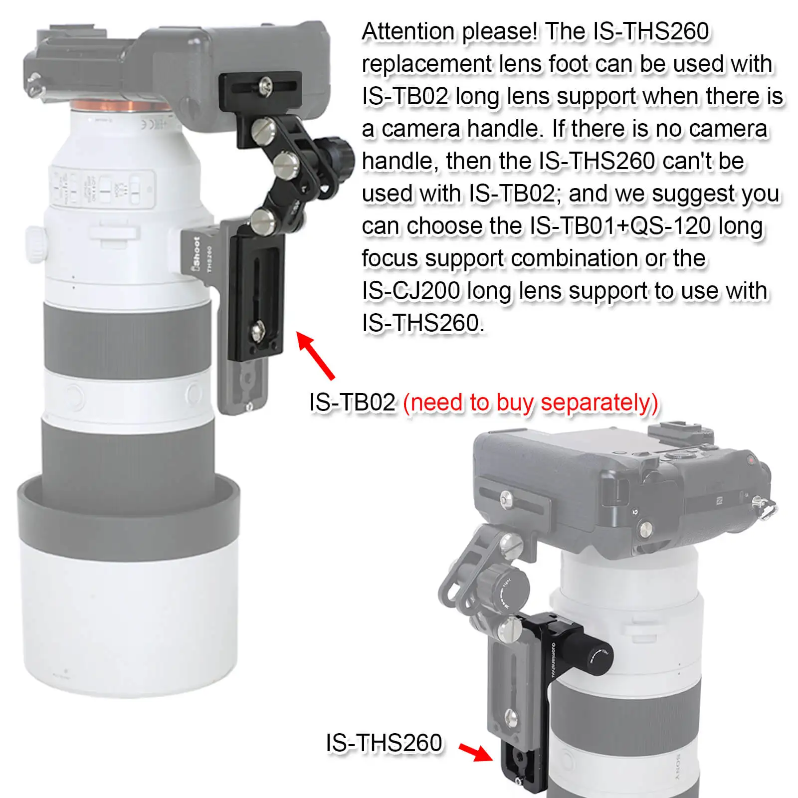 SONY - SONY FE 200-600mm G SEL200600G RRS三脚座 Amazon | Haoge LF-S26 レンズフット三脚座マウントリング for