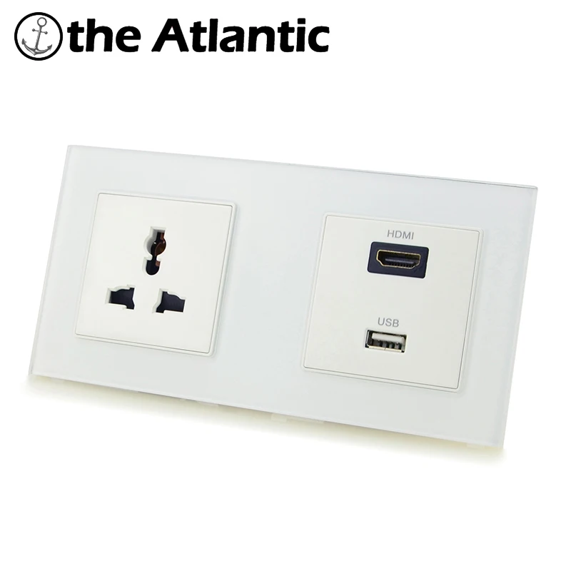 Atlectric универсальная стандартная вилка электрическая розетка HDMI HD USB ТВ порт