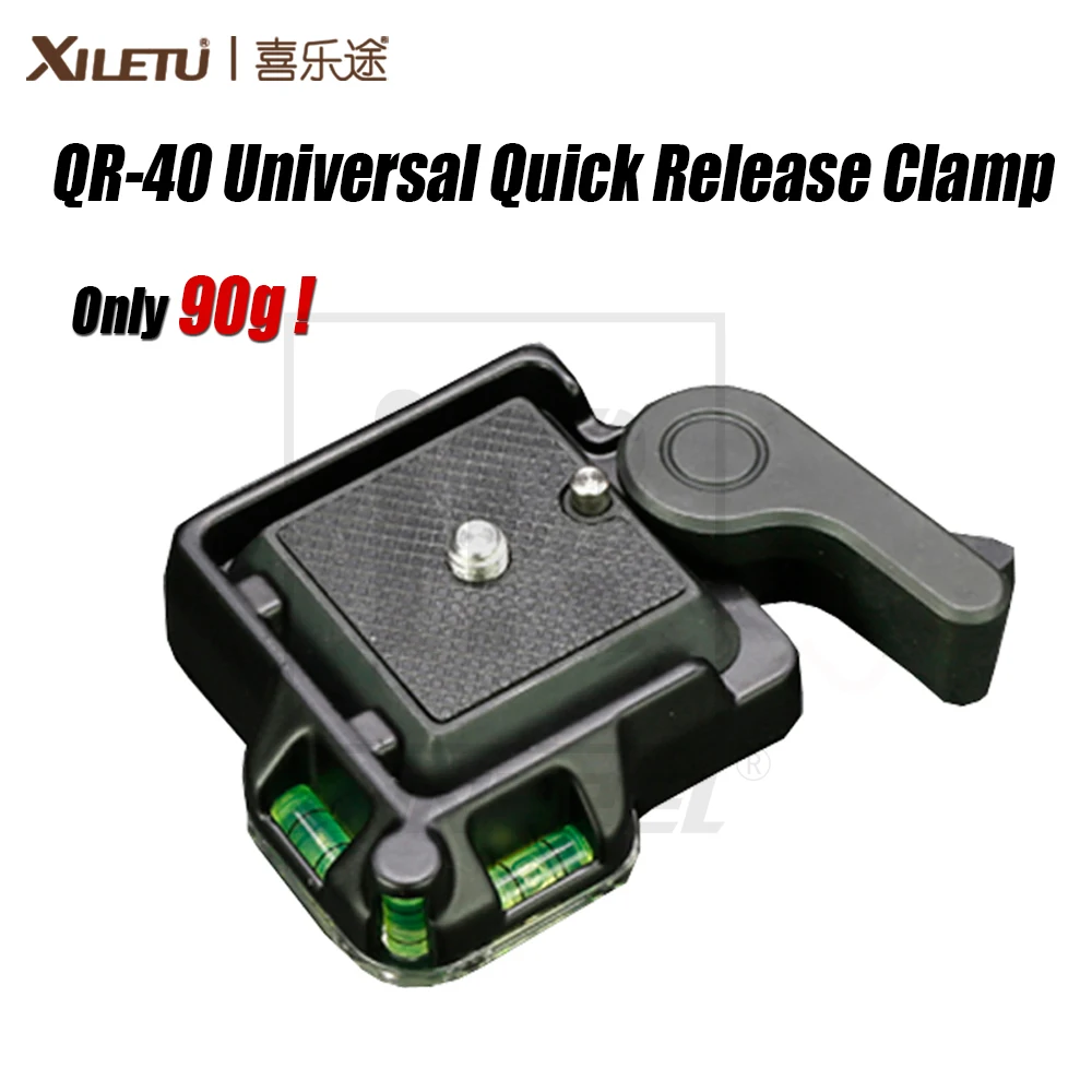 

High Quality XILETU QR-40 Universal Aluminium Alloy Quick Release Clamp Q.R. Adapter Plate Tripod DSLR Photography Accessory