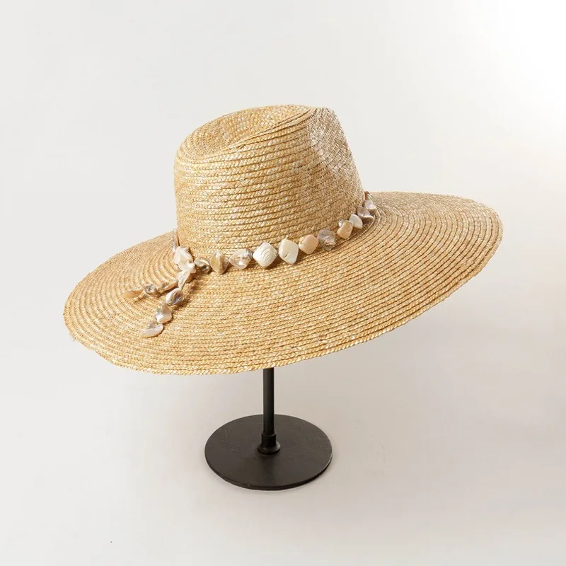 Shell chain decoration straw caps jazz 