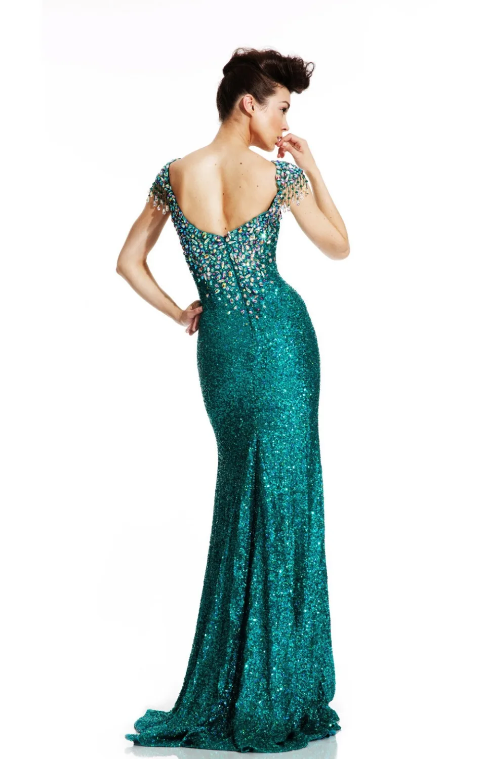 Vestidos De Festa длинные платья для выпускного вечера Vestido Longo Элегантные Вечерние Выпускные платья с блестками и кристаллами вечернее платье