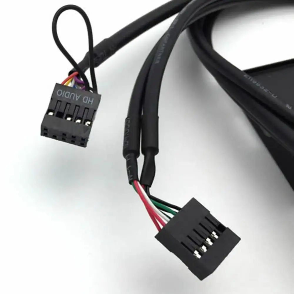 Floppy Drive Expansion Front Panel 3.5inch USB2.0 9PIN HUB HD Audio Output