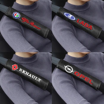 

2pcs Car Styling Seat Belt Cover Case For BMW Audi Ford Kia Toyota Honda Peugeot Opel Renault Subaru Ford Volvo Fiat Accessories
