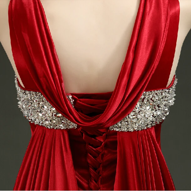 vestido de festa, вечерние элегантное платье для выпускного, сексуальное, v-образный вырез, стиль, на заказ, кристалл, бисер, женские повседневные платья подружки невесты