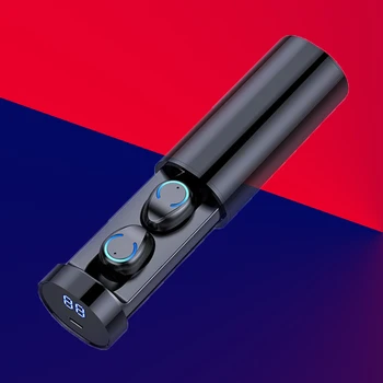 

Sports digital display Bluetooth headset cylinder in-ear HiFi sound quality automatic boot graphene moving coil