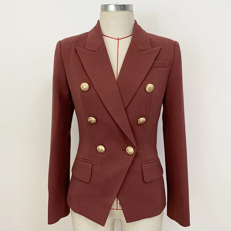 

Женский двубортный приталенный Блейзер на пуговицах