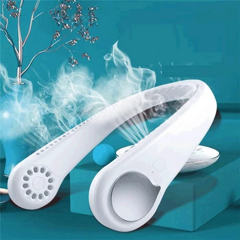 

Portable Mini Fan USB Rechargeable Battery Ultra quiet wind Wearable Fan handheld Air Cooler Conditioner for Room