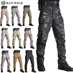 Tactical Pants Camouflage Military Pants Casual Combat Cargo Pants Water Repellent Ripstop Men's 5XL Trousers  Spring Autumn