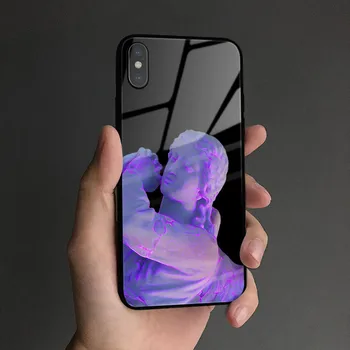 

VIP only Vaporwave Aesthetic Plaster statue glossy case For Apple iPhone