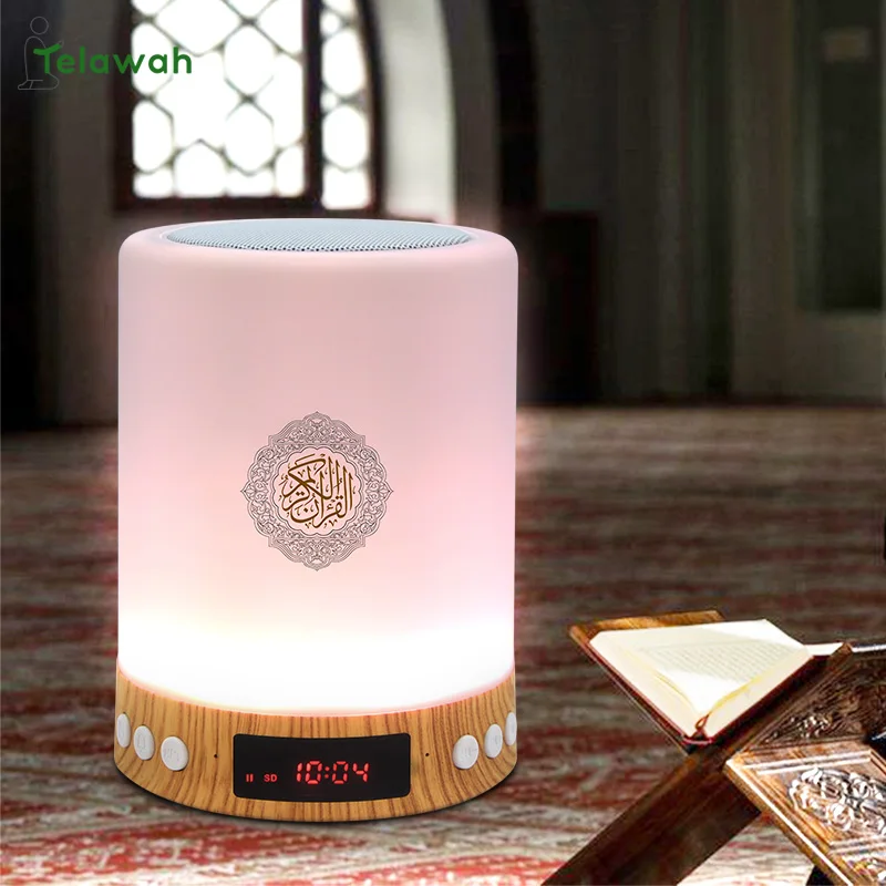 US $22.59 16GB Portable Night Light Bluetooth Quran Speaker Customized Islamic Veilleuse Coranique With Azan Clock Best Ramadan Gift