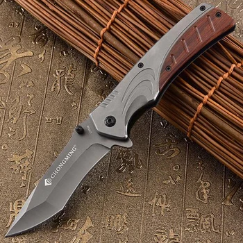 

8.2'' (210mm) Knives wood handle Knife folding Blade knife hight quality outdoor Survival camping EDC tool gift Tactical knife
