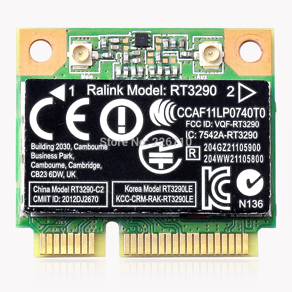 

Беспроводная карта RaLink RT3290 Half Mini PCI-Express, Bluetooth 3,0, Wlan, SPS:690020-001 для ноутбука HP CQ45, CQ58, DV4, DV6, DM1, G4, G6