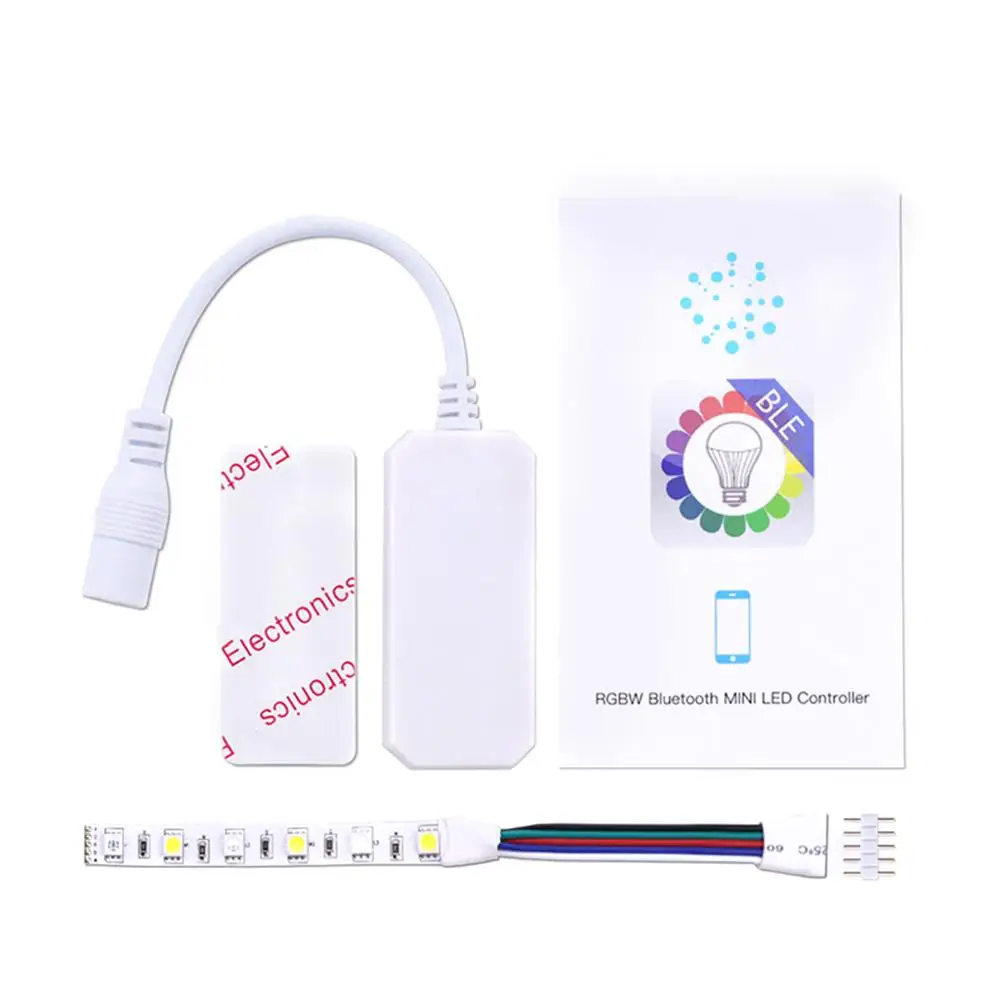 Bluetooth RGBW/RGB контроллер для светодиодный полосы света, Android и iOS бесплатное приложение Bluetooth светодиодный регулятор линейного светильника
