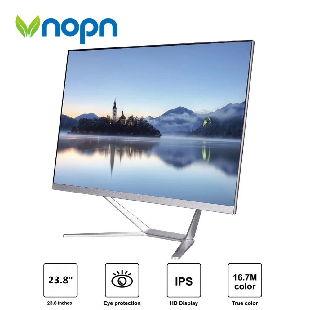 23.8 inch All in one Desktop Intel Core i3 i5 Windows 10 Frameless Gaming Computer with HD Screen 8G DDR3 256G SSD WiFi