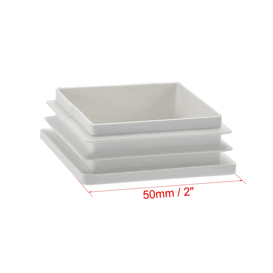 Uxcell 8-20 шт Трубная пробка квадратная штыревая заглушка 40x40-120x120mm пластик для поручней лестницы Newel Guardrail пробки белый/черный
