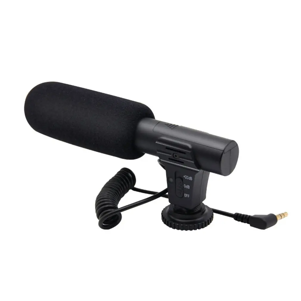 

External Stereo Camera Condenser Microphone VLOG Photography Interview Digital Video Recording for Nikon Canon DSLR Camera
