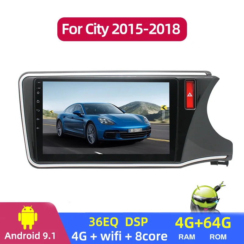 Популярная система Android автомобильный мультимедийный плеер навигация GPS радио 9 1