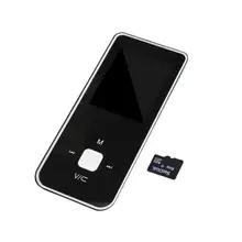 Portable MP3 Player Button Ultra thin MP3 Music Player 1.8 Inch Mini MP3 Music Player Support TF Card FM Radio E-book