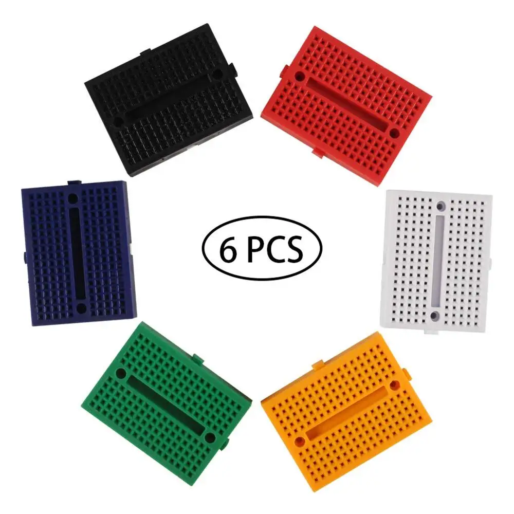 Water /& Wood SYB-170 Clear Solderless Prototype Tie-Point Breadboard for Arduino