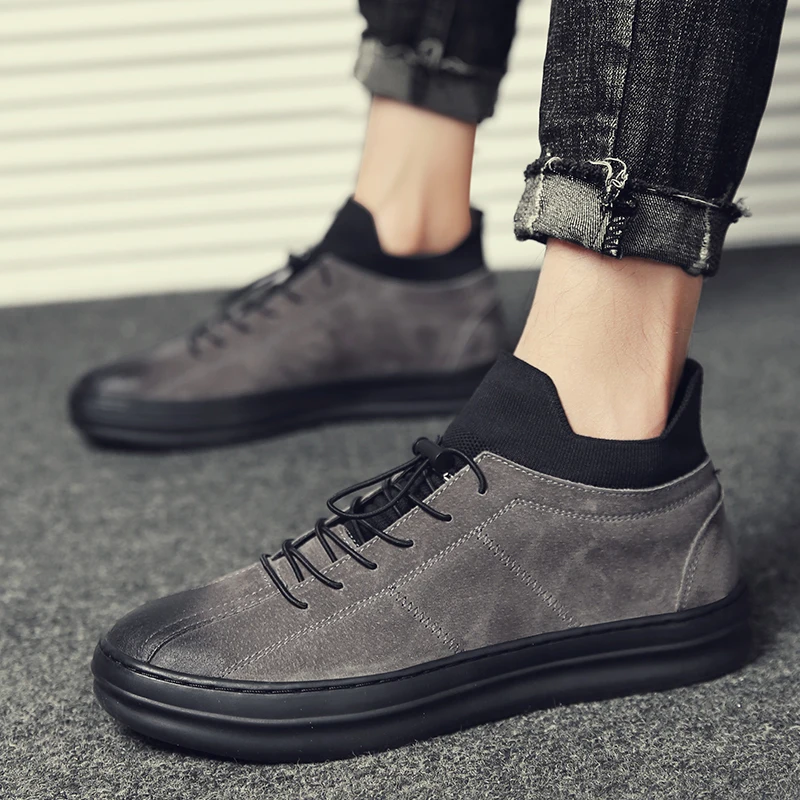 

New Fashion Men Luxury Shoes Moccasins Leather Shoes Genuine leather Autumn Shoes Men Casual Shoes Chaussure Homme Sneakers Men