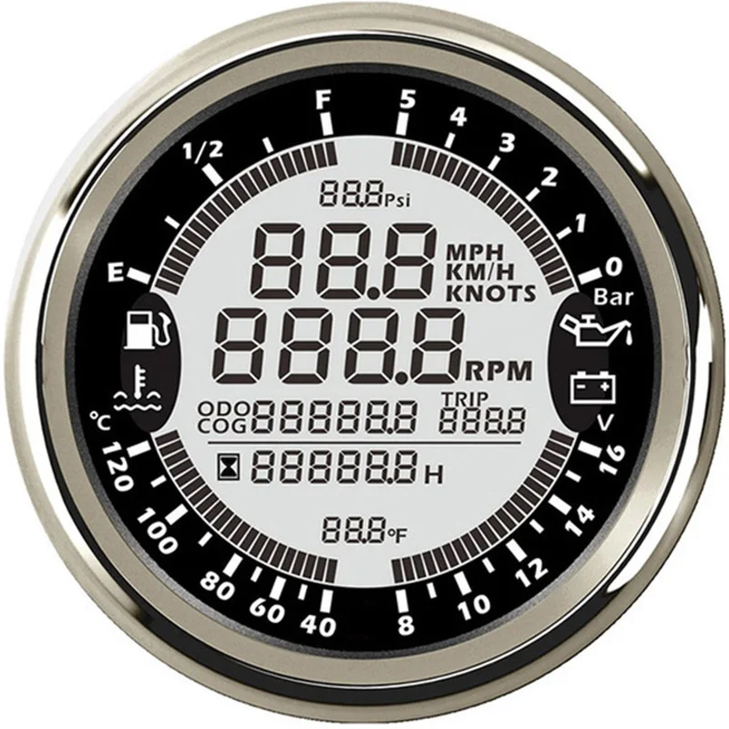 GPS датчик скорости 85 мм 6 в 1 0 10 бар|Тахометры| |