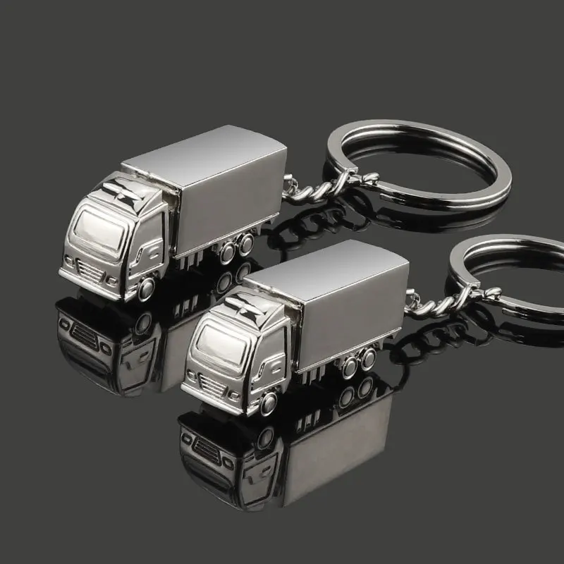 New Zinc Alloy Truck Keychain Gadgets For Men Fashion Metal Lorry Van Key Chain On Bag Male Trinket Jewelry Party Promotion Gift | Украшения