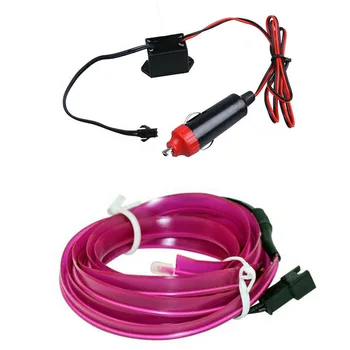 

EL Wire LED Atmosphere Light Lighter Socket Plug Decoration Inner 300cm Strip