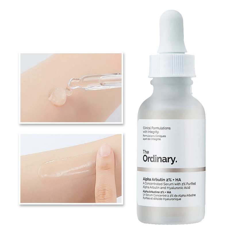 The Ordinary Alpha Arbutin 2%+HA Pore Treatment Serum Hyaluronic Acid Removal of Acne Moisturizing Oil Control Essence Skin Care