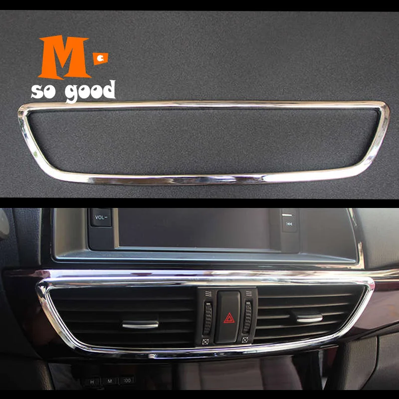 

2013 2014 2015 2016 For Mazda 6 Atenza Interior AC Switch Button Cover Trim Center Console Bezels Auto ABS Chrome Accessories
