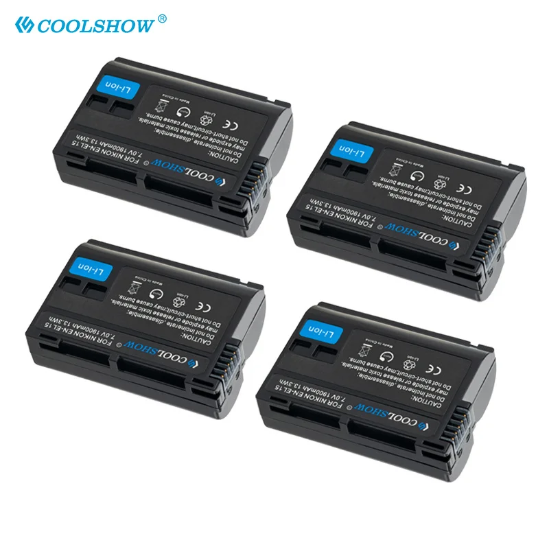 Bateria de Câmera para Nikon Baterias para Câmeras D7100 D7000 D850 D810 D810a D800 D800e 1900mah El15 D7500 D7200 En-el15 - En-el15a - Image 2