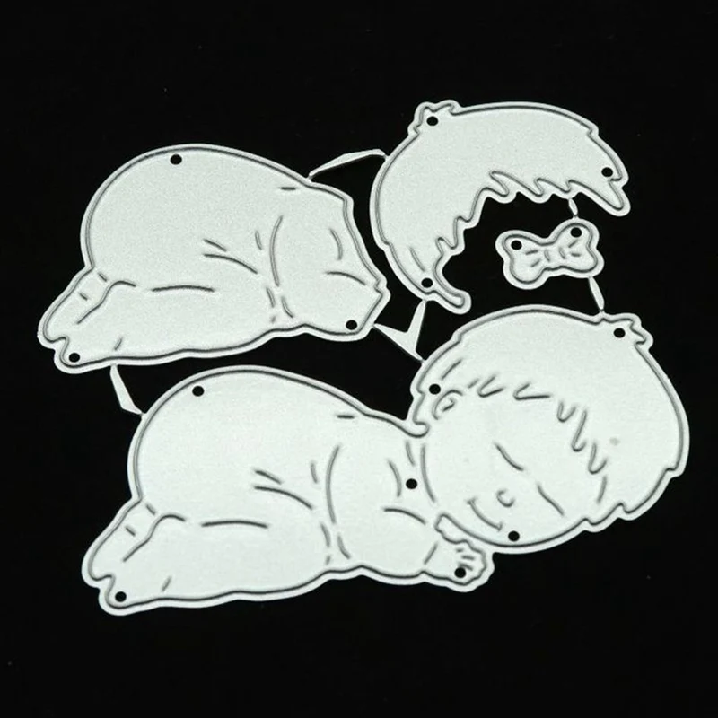 

1PCS Sleeping Baby Metal Cutting Dies New 2018 Craft Stamps Die Cut Embossing Card Making Stencil Frame Xmas