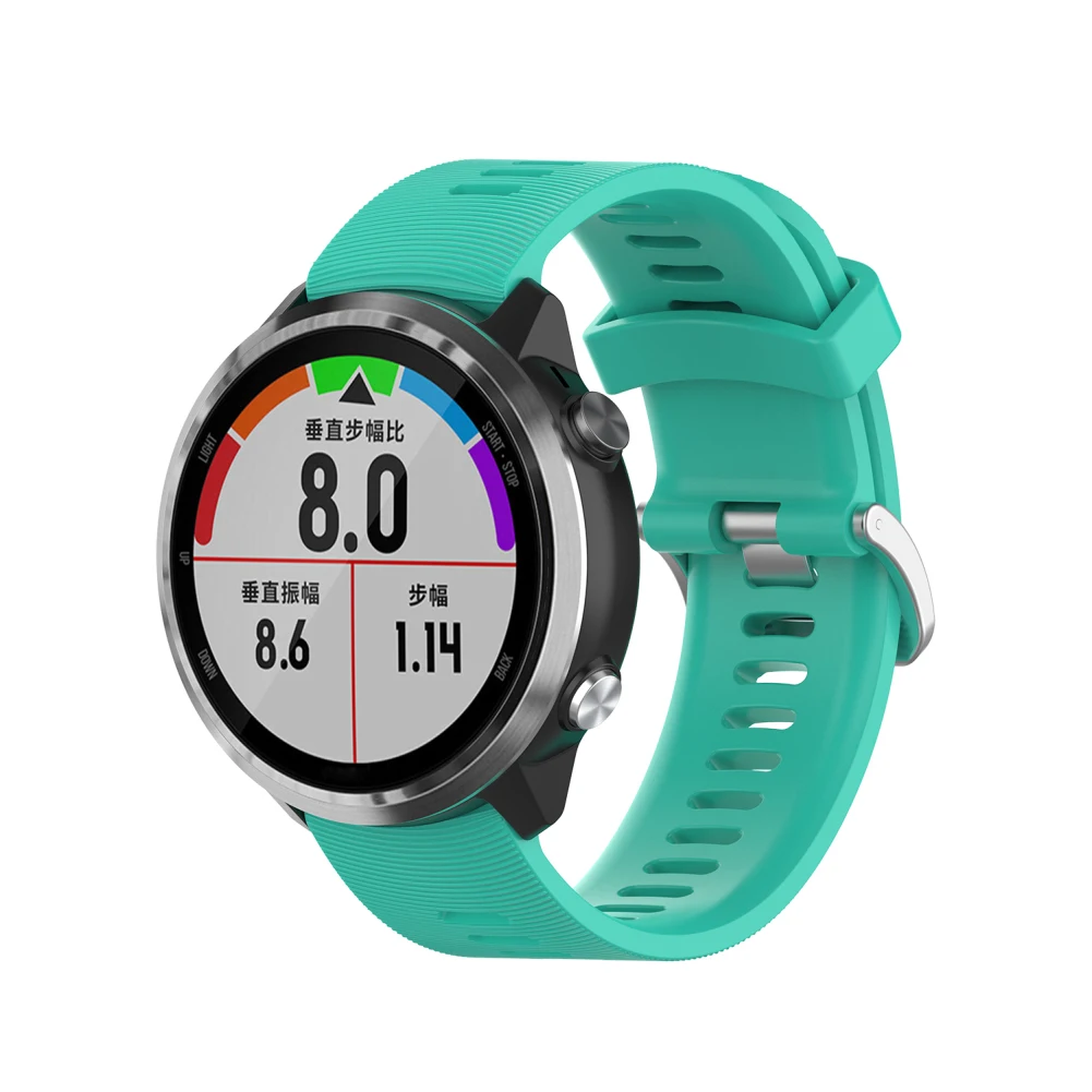 Мягкий сменный силиконовый ремень для Garmin Vivoactive3 3 Vivomove HR смарт-браслет для Forerunner 645 музыкальный ремешок в полоску