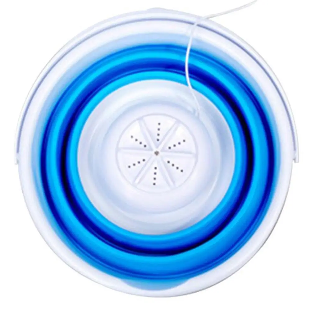 

Portable Folding Bucket Washing Machine Travel Mini Washing Machine Underwear and Sock Washer