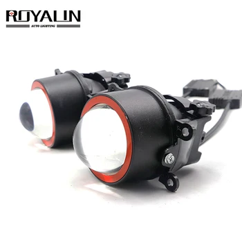 

ROYALIN PTF 40W 3.0 Inch Bi LED Fog Light Projector Lens With High Low Beam Universal Adjustable Bracket For Ford Retrofit
