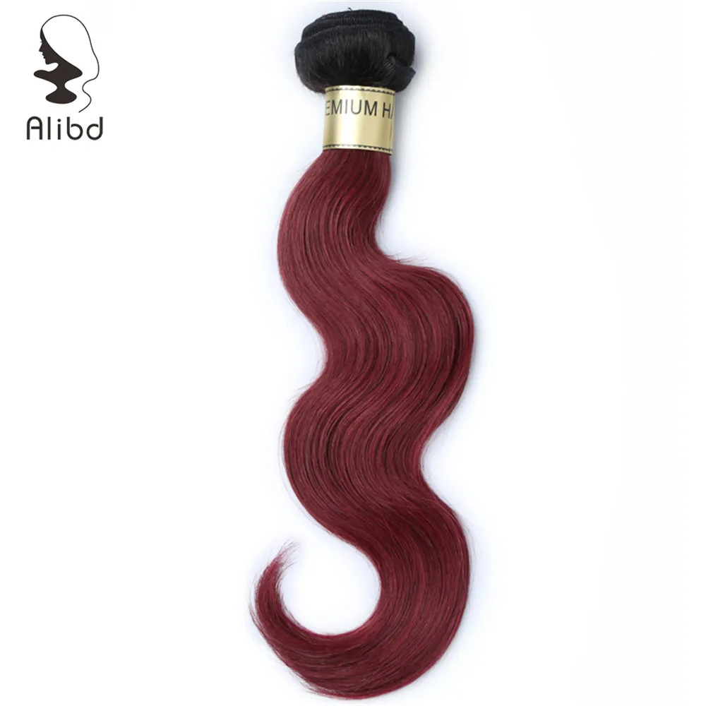 

Alibd #1B/99J Ombre Body Wave Human Hair Bundles Peruvian Virgin Hair 300grams Raw Virgin Hair Free Shipping