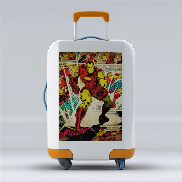 Marvel Superhero Avengers Retro Comic Stil Verwendet für Trolley koffer  wasserdicht Aufkleber DIY Wand Aufkleber koffer Aufkleber - AliExpress