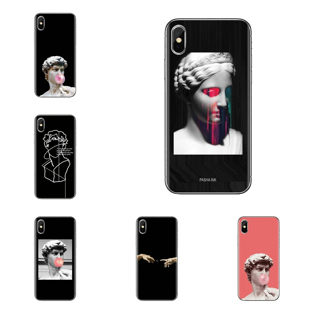 Для Xiaomi Redmi 4A S2 Note 3 3S 4 4X5 Plus 6 7 6A Pro Pocophone F1 мягкие прозрачные чехлы Mona Lisa Art David Line |