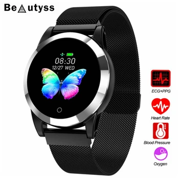

Beautyss R19 Smart Watch ECG+PPG HR Blood Pressure Oxygen Monitor Sport Fitness Monitor amazfit bip Wearable for Android iOS