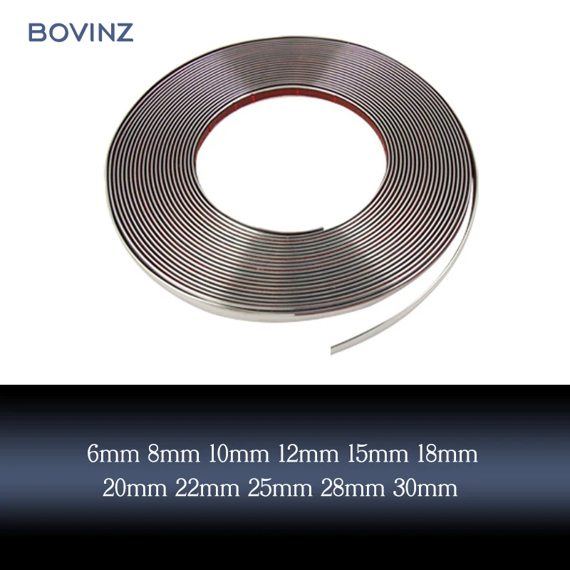 15M Car Chrome Body Strip Bumper Protector Auto Door Protective Moulding Styling Trim Sticker 6mm 8mm 10mm 12mm 15mm 20mm 30mm | Автомобили