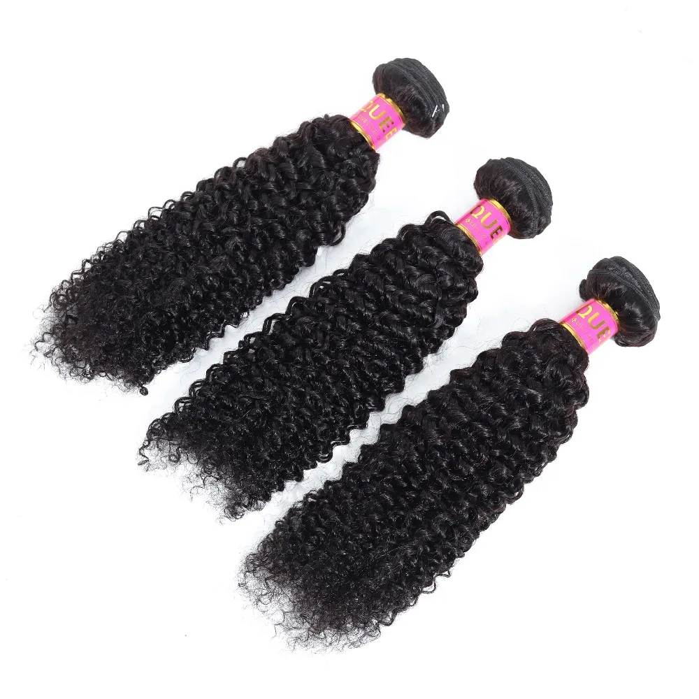 Queen hair Products Kinky Curly Weave человеческие волосы бразильские волосы пучки Remy человеческие 3 пучки волос для наращивания могут совпадать с закрытием